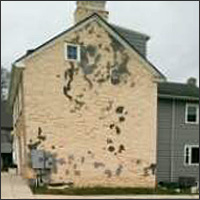 stucco exterior before