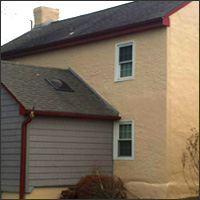 stucco exterior after
